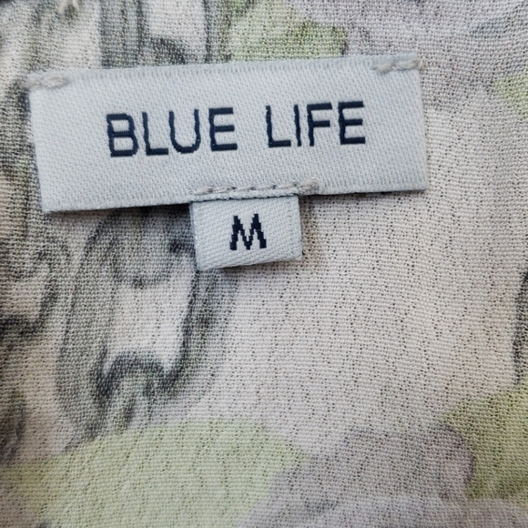 Blue Life Chain & Roses tub top - Picture 3 of 3